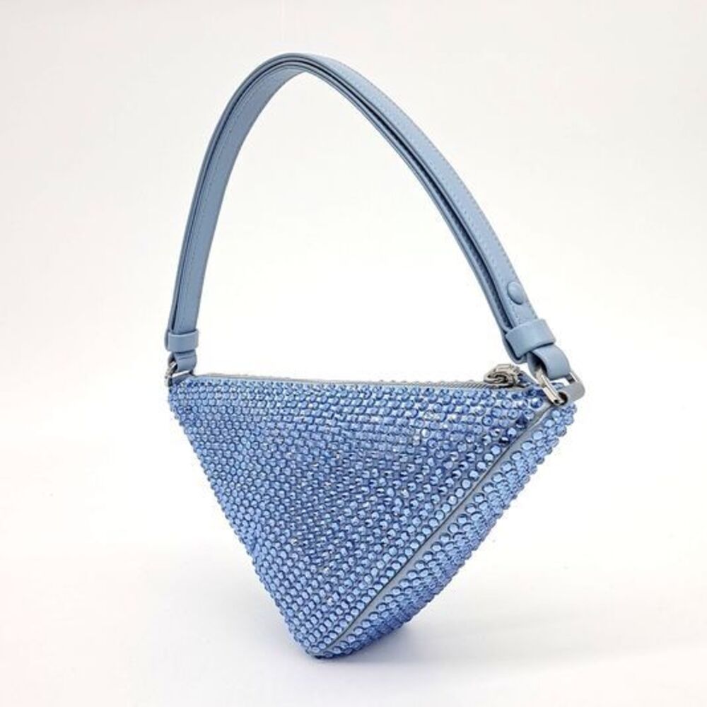 Prada Satin Triangle Mini Bag - image 3